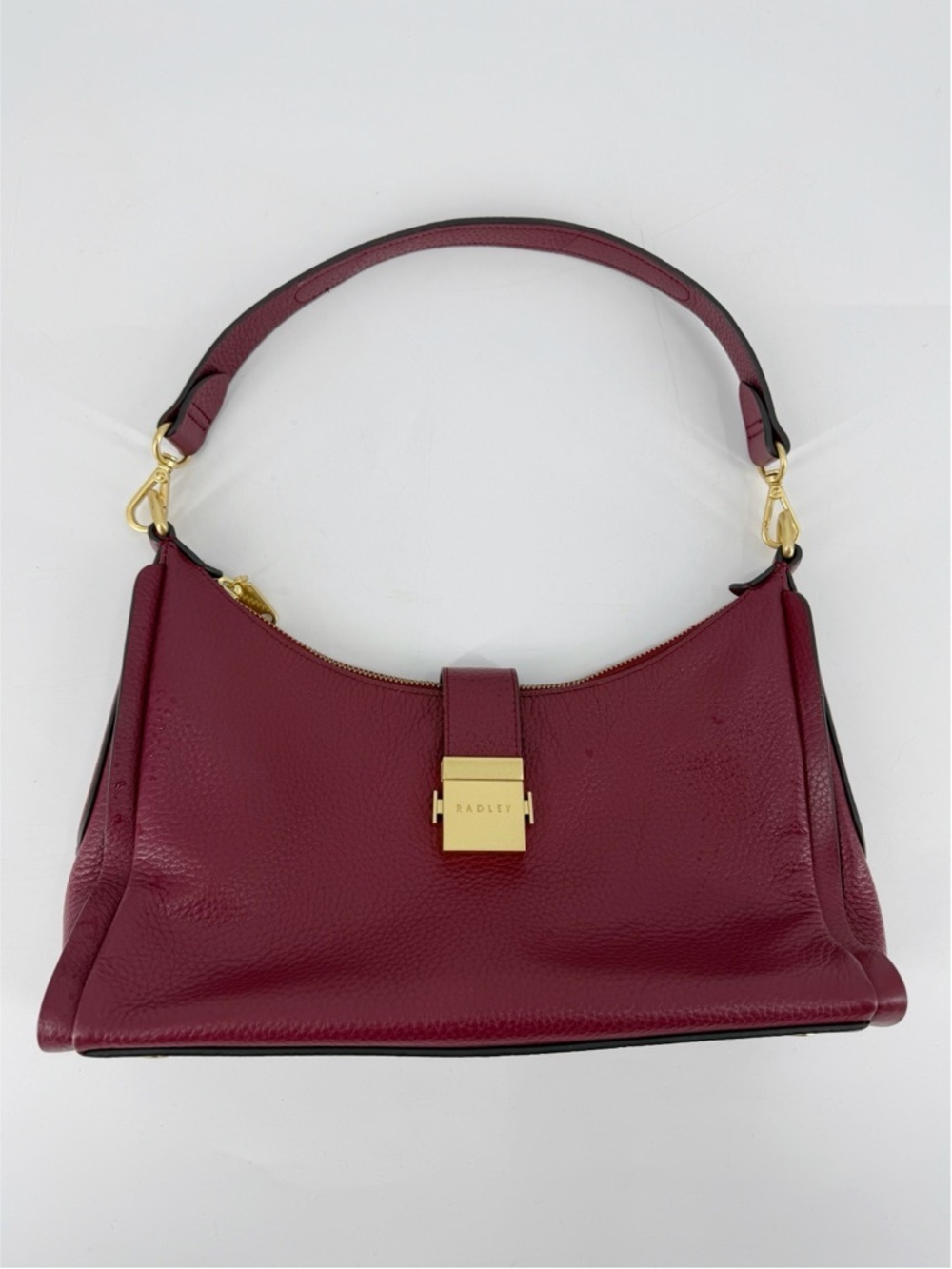 Radley London Sloane Street Medium Leather Shoulder Purse Cranberry Red - Picture 2 of 14